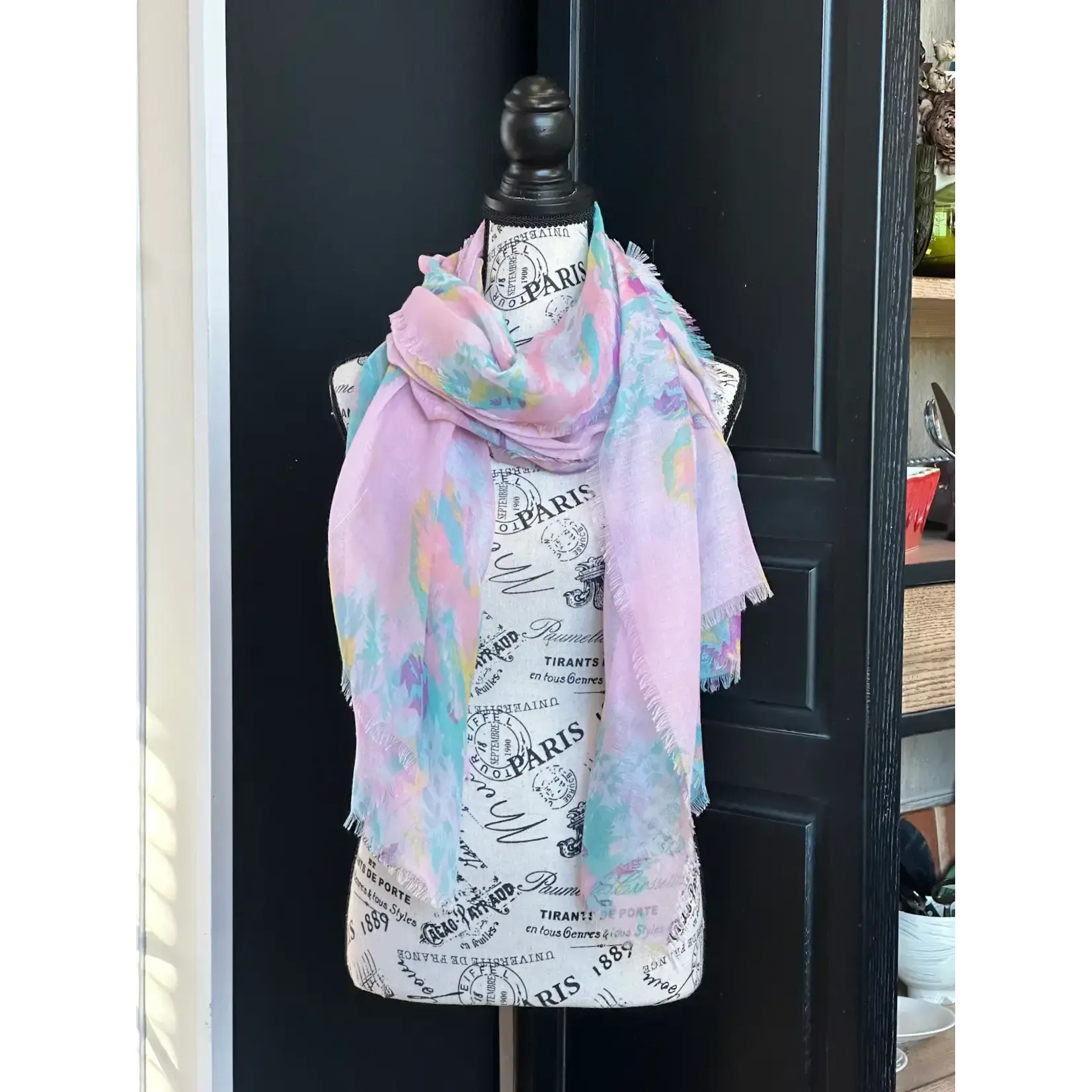2CHIC Spring Pastel Floral Scarf