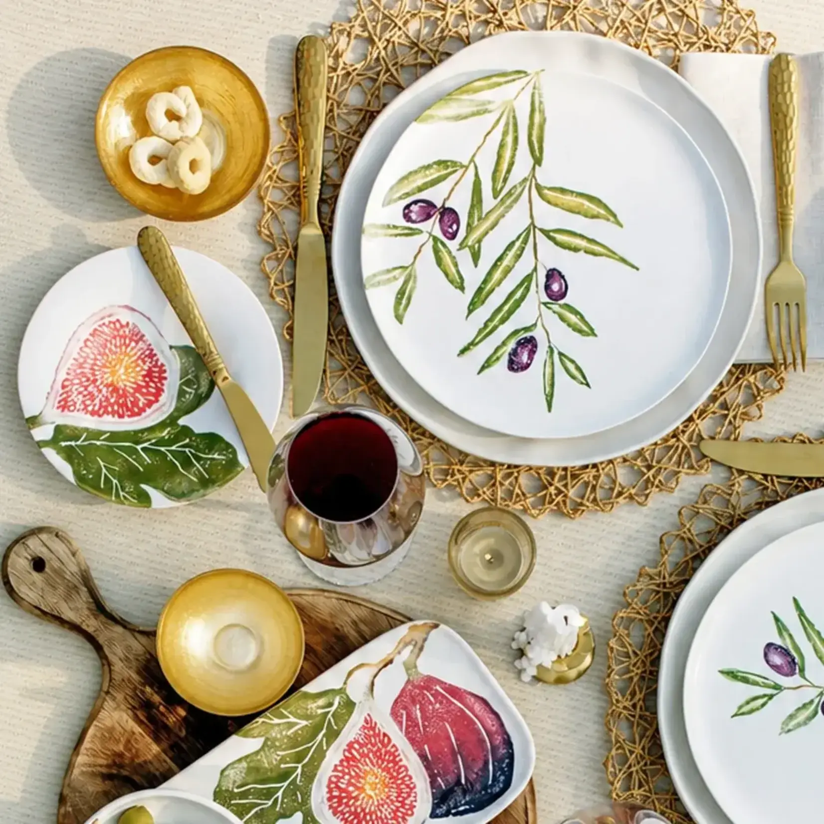Vietri Fico Canape Plate Set of 4