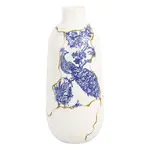 Vietri Storia Large White Blue Vase