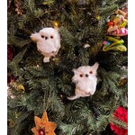 RAZ Imports White Owl Ornament 4"