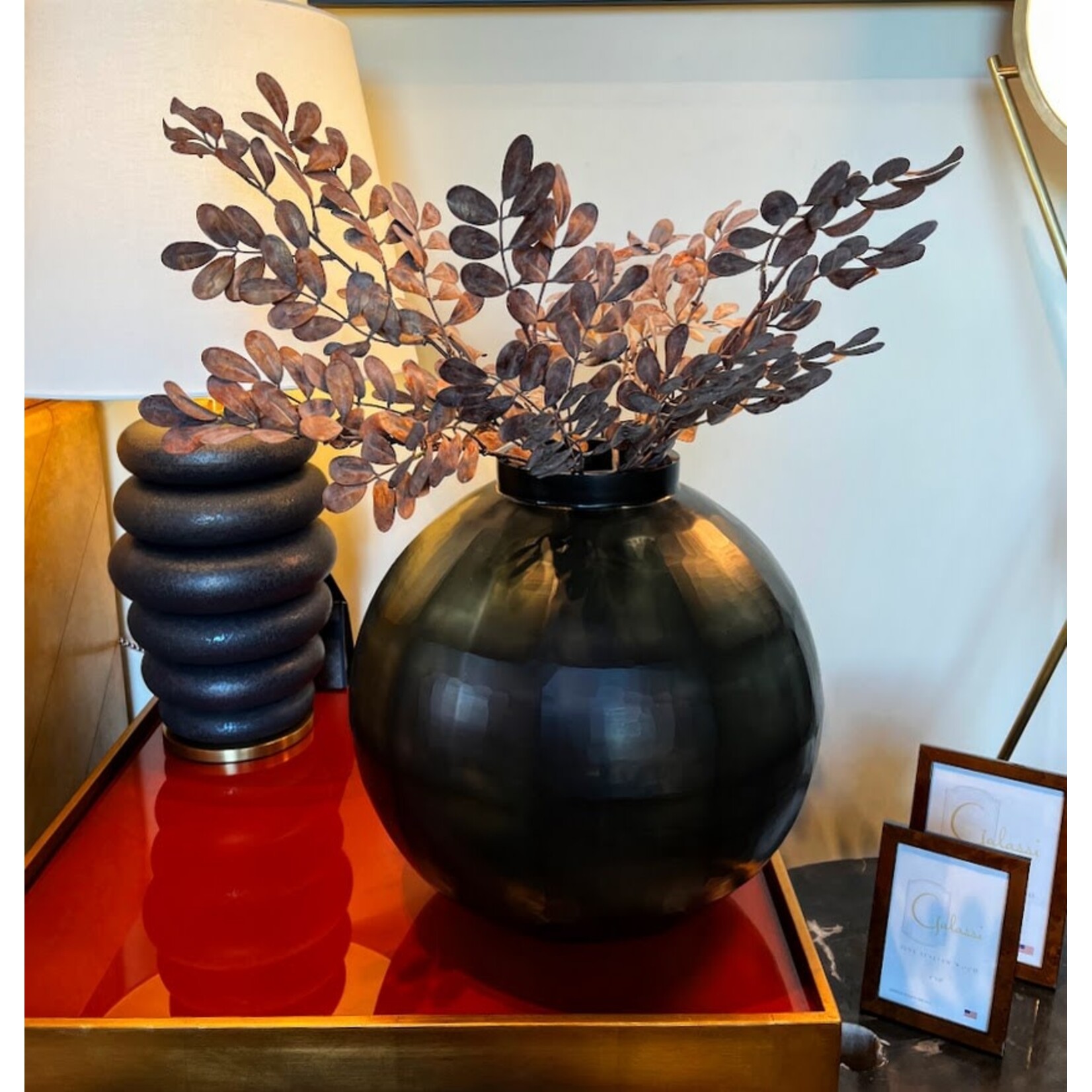 RAZ Imports Antique Gold Leaf Spray 28"