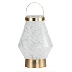 Allsop Home Garden Lightkeeper Rechargeable LED Glass Lantern