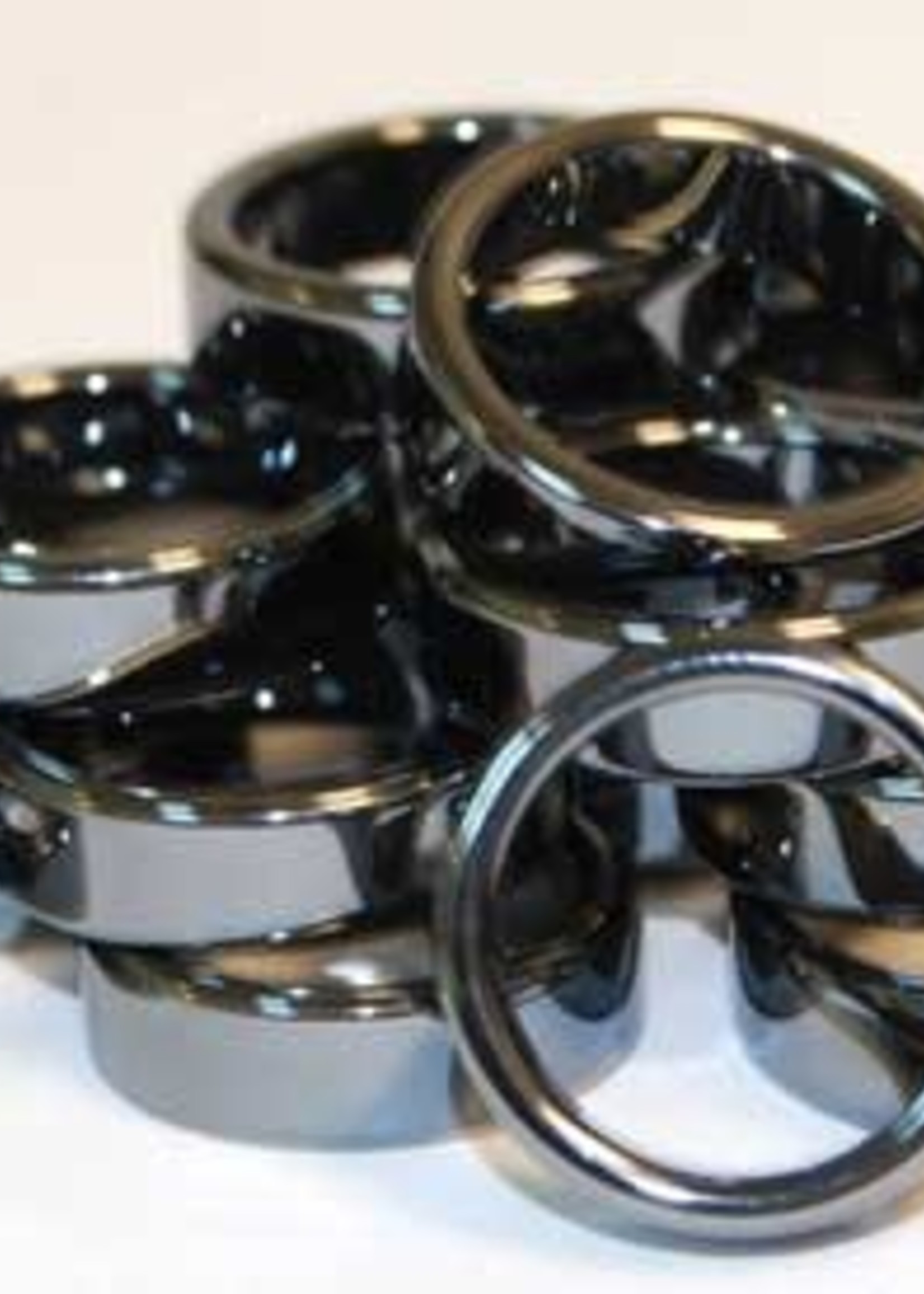 Hematite & other Carved Gemstone Rings
