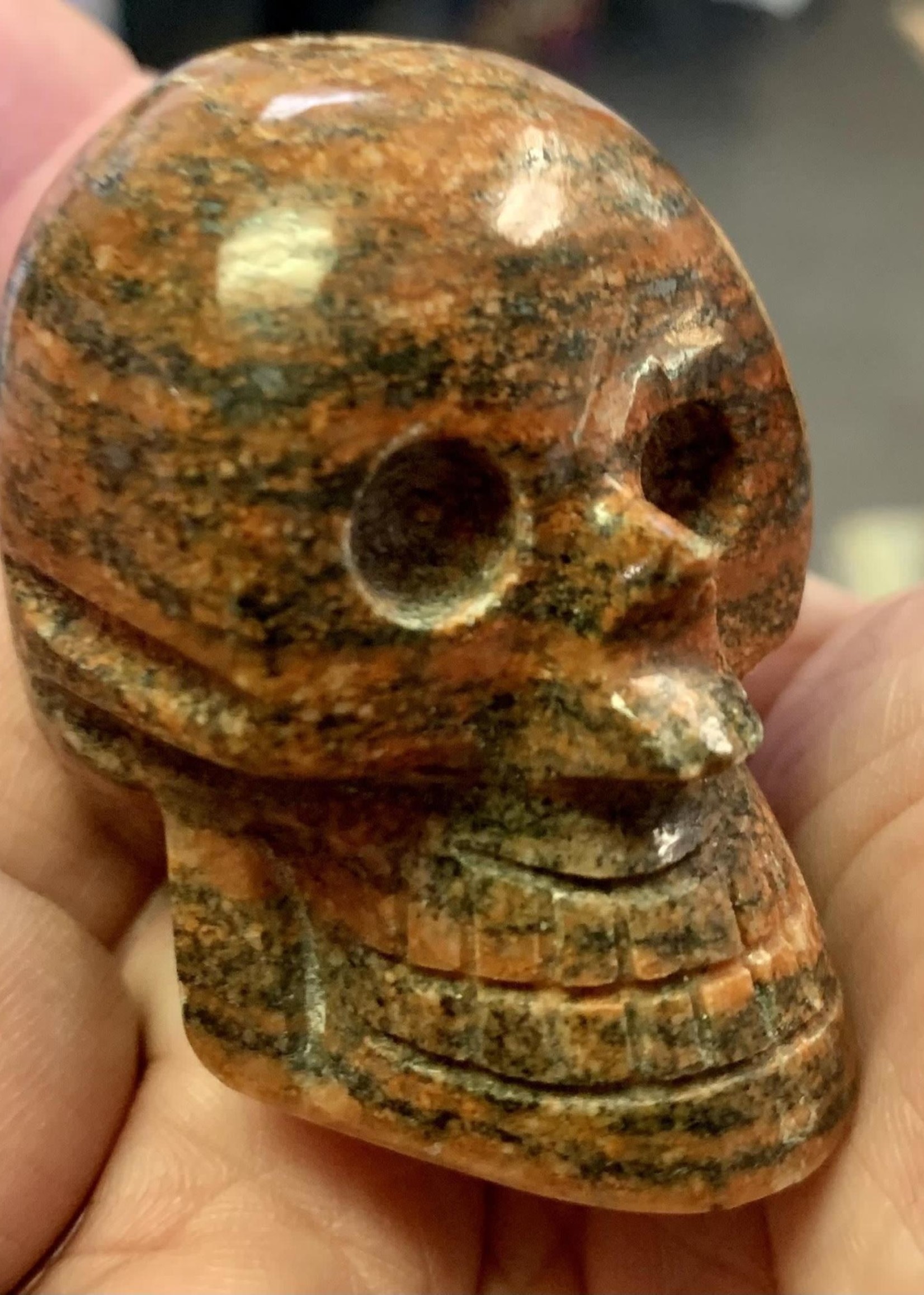 Hand Carved Peruvian Gemstone Skulls