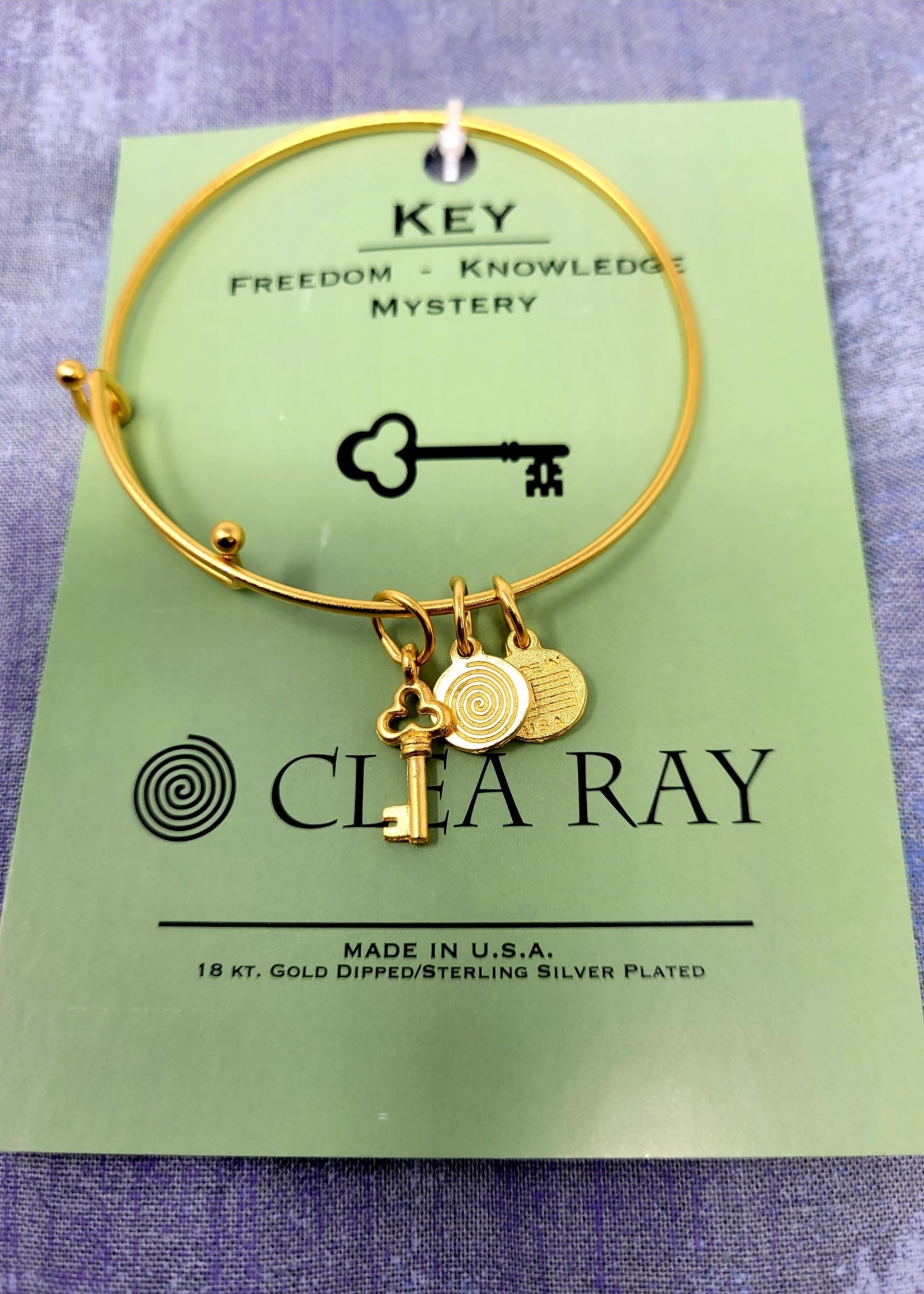 Key Charm Bracelet Gold