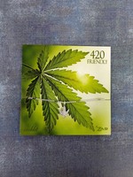 420  Friendly Cannabis Leaf Anklet