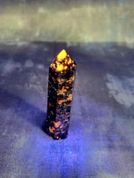Yooperlite (Flame Stone) UV Reactive 3" Obelisk