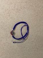 Blue adjustable sun/moon bracelet