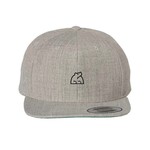 Premium Flat Bill Snapback Cap | Grey