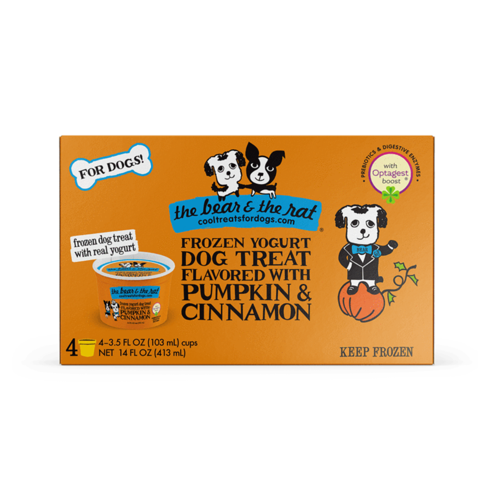 Bear & Rat The Bear & The Rat Frozen Yogurt with Pumpkin and Cinnamon 4 Pack of 3.5oz