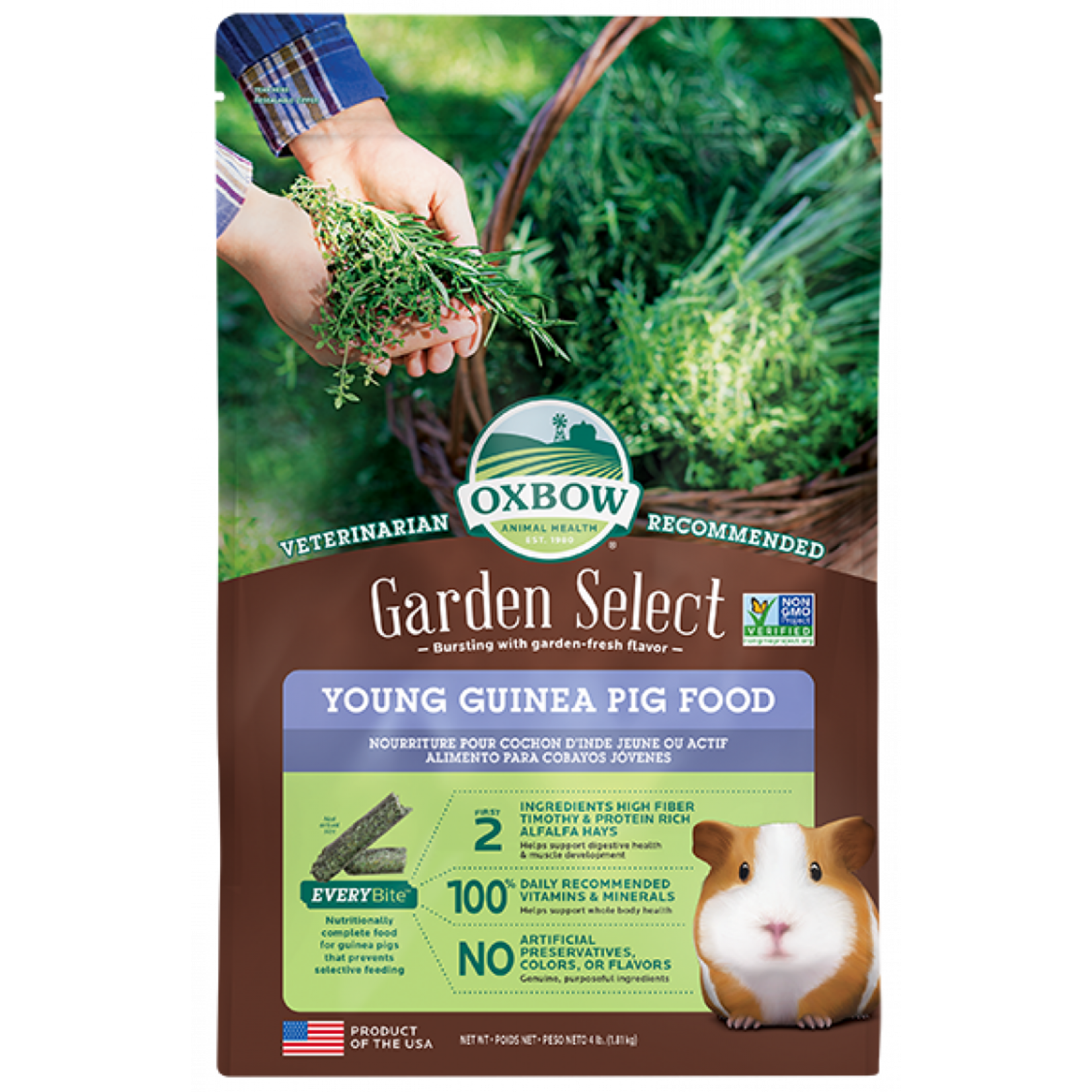 OXBOW Oxbow Garden Select Young Guinea Pig Food 4lb
