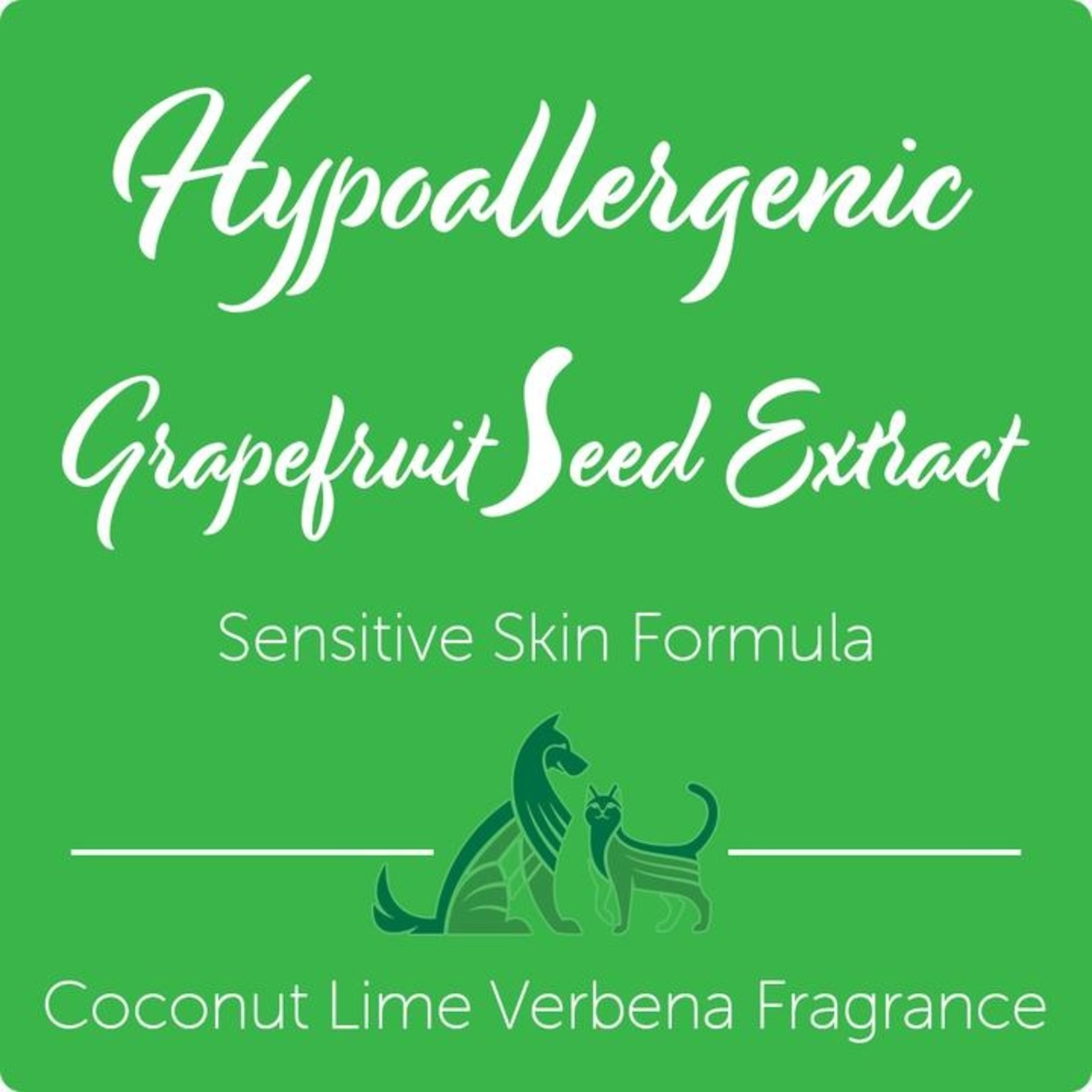 Nootie Coconut Lime Verbena Hypoallergenic Grapefruit Seed Extract Pet Shampoo 16oz