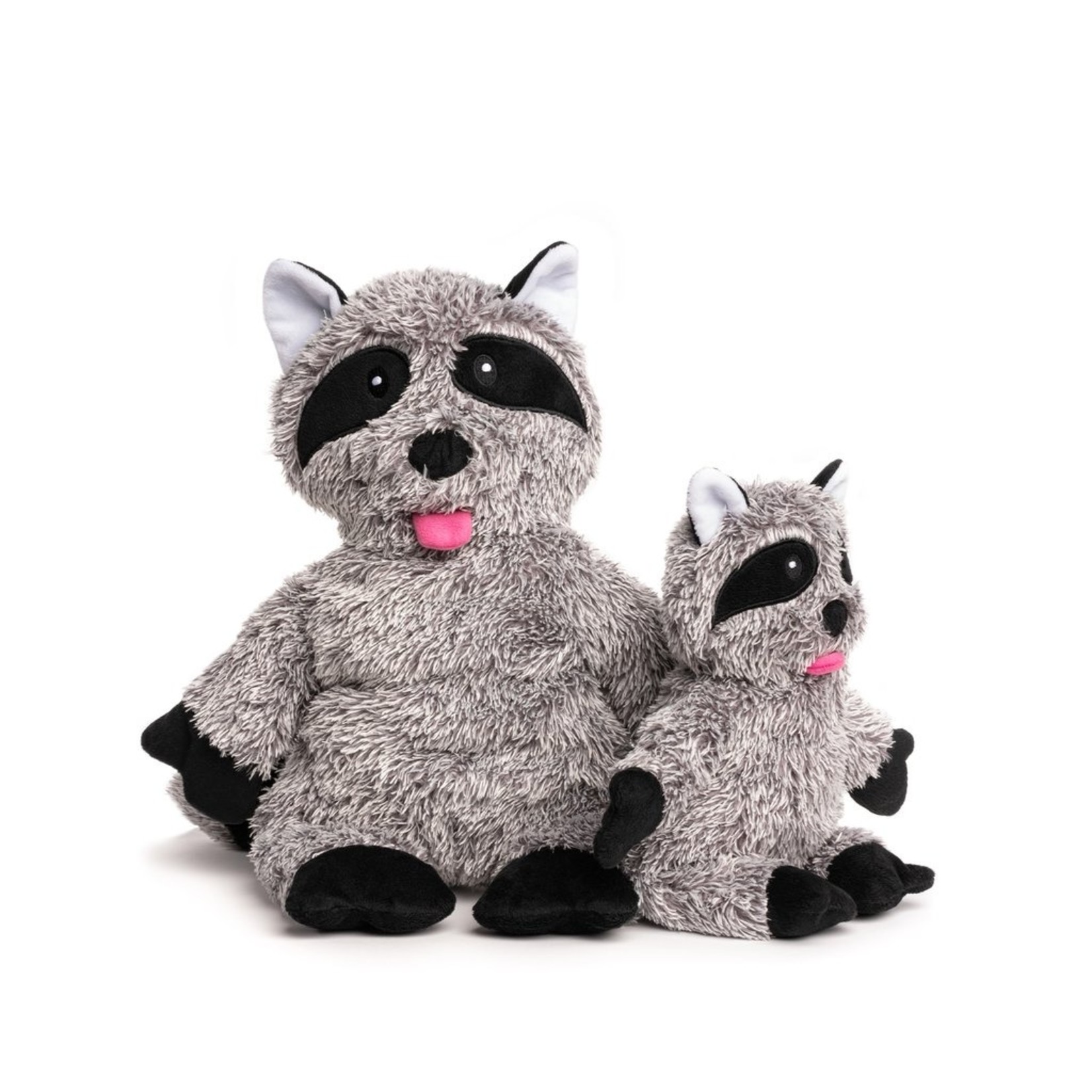 FabDog fabdof Small Fluffy Raccoon Toy