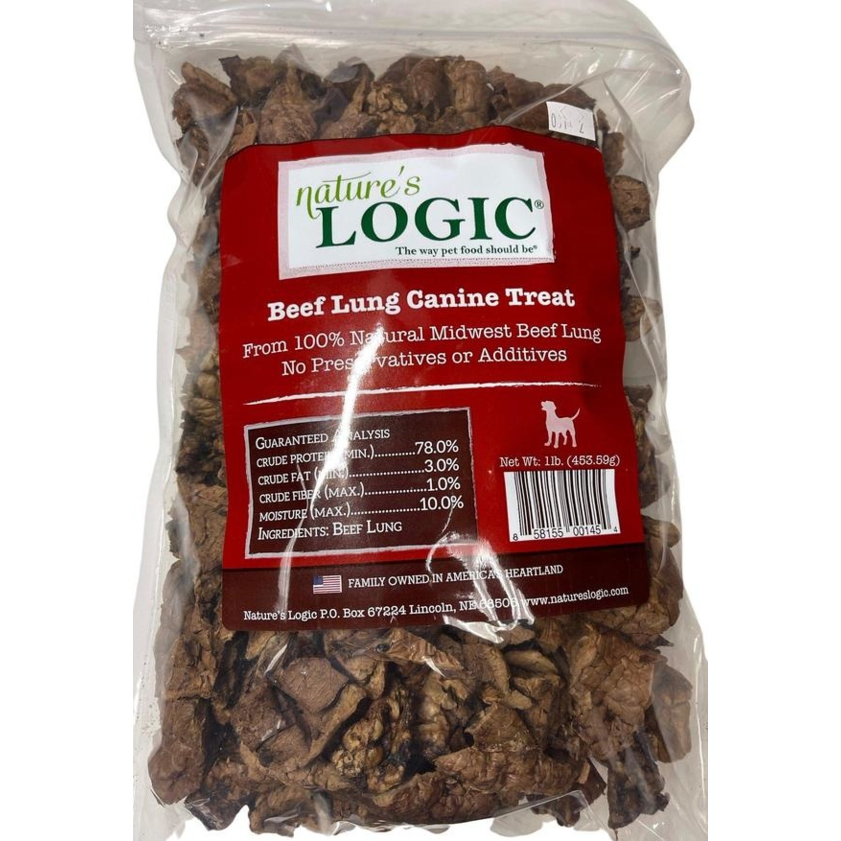 Nature's Logic Nature's Logic Beef Lung 1lbs