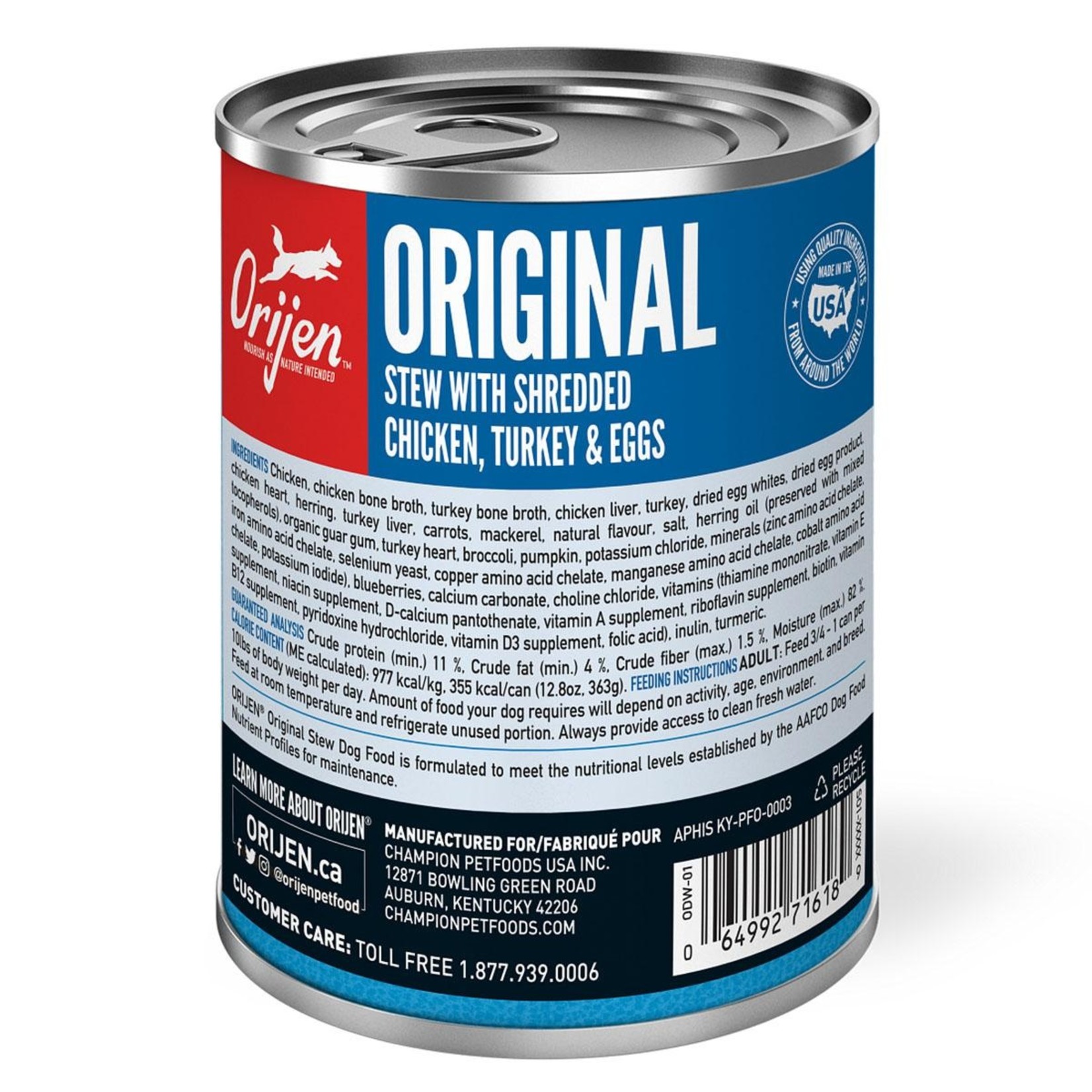 Orijen ORIJEN Original Stew Canned DogFood 12.8oz