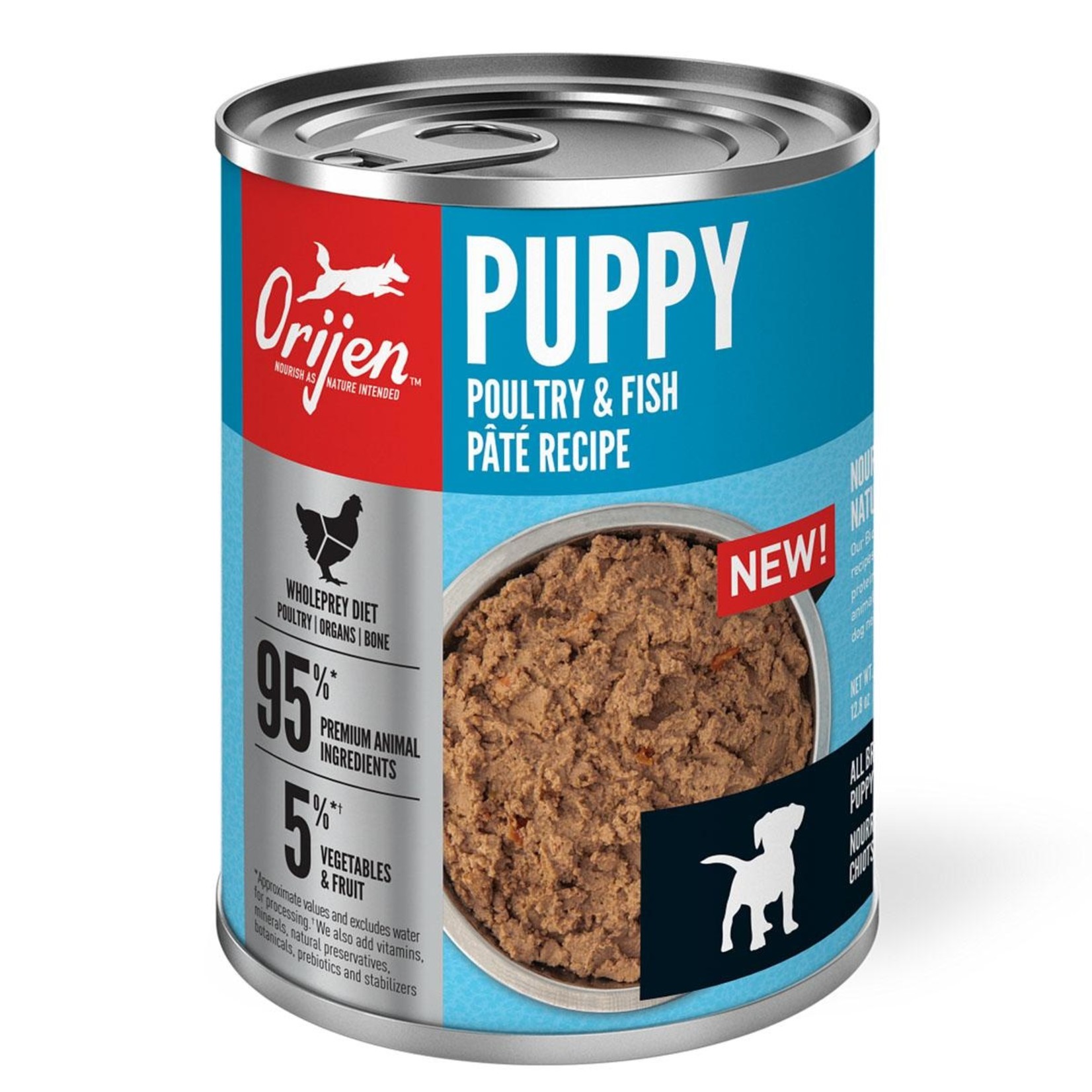 Orijen ORIJEN Puppy Poultry & Fish Paté Canned Dog Food 12.8oz