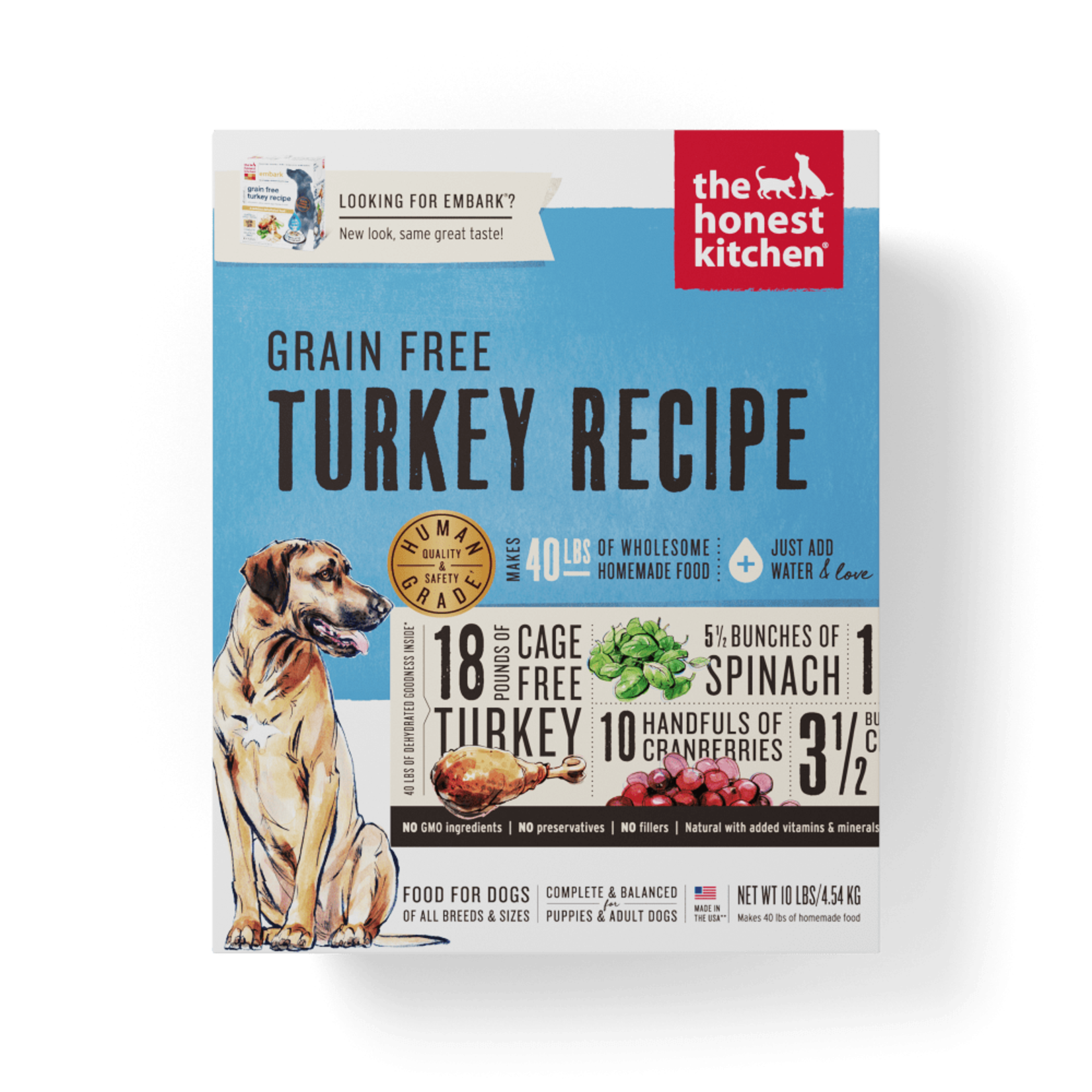 The Honest Kitchen Honest Kitchen Turkey Dehydrated 10lbs