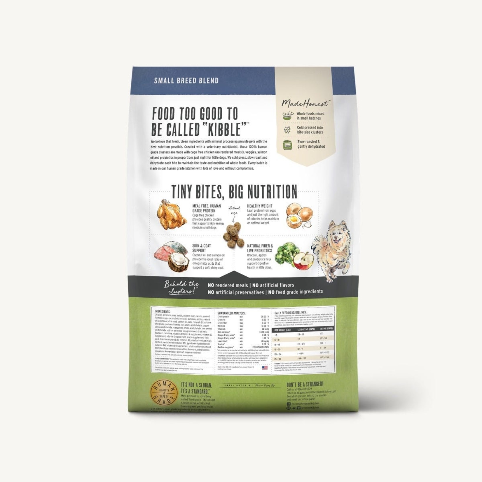 The Honest Kitchen Honest Kitchen Grain Free Chicken Clusters for Small Breeds  10LB