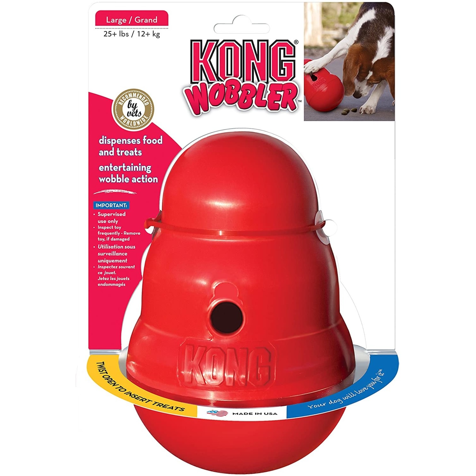 Kong Kong Wobbler Treat Dispensing Toy Large