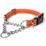 Mighty Paw Martingale Dog Collar 2.0 | Trainer Approved Limited Slip Collar with Stainless Steel Chain & Heavy Duty Buckle. Modified Cinch Collar for Gentle & Effective Pet Training Large