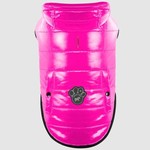 Canada Pooch Canada Pooch Shiny Pink Puffer Vest Size 18