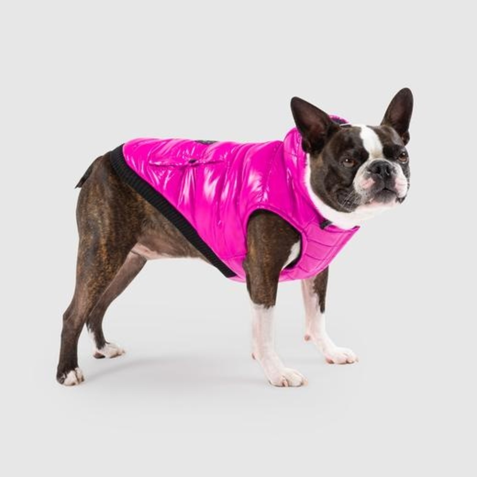 Canada Pooch Canada Pooch Shiny Pink Puffer Vest Size 18