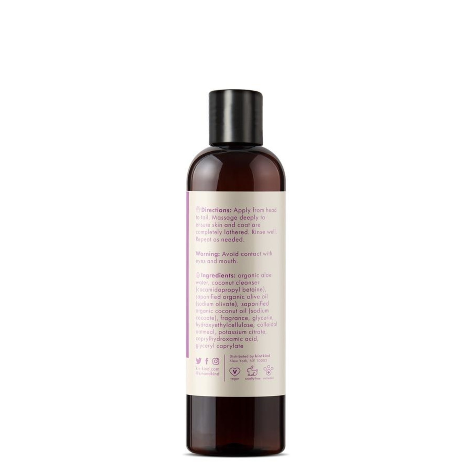 KIN + KIND Kin + Kind Kin Organics Fig+Cedar Oatmeal Shampoo for Itchy Dogs 12oz