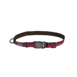 Coastal K9 Explorer® Reflective Adjustable Dog Collar, Berry, 1" x 12"-18" Small/Medium