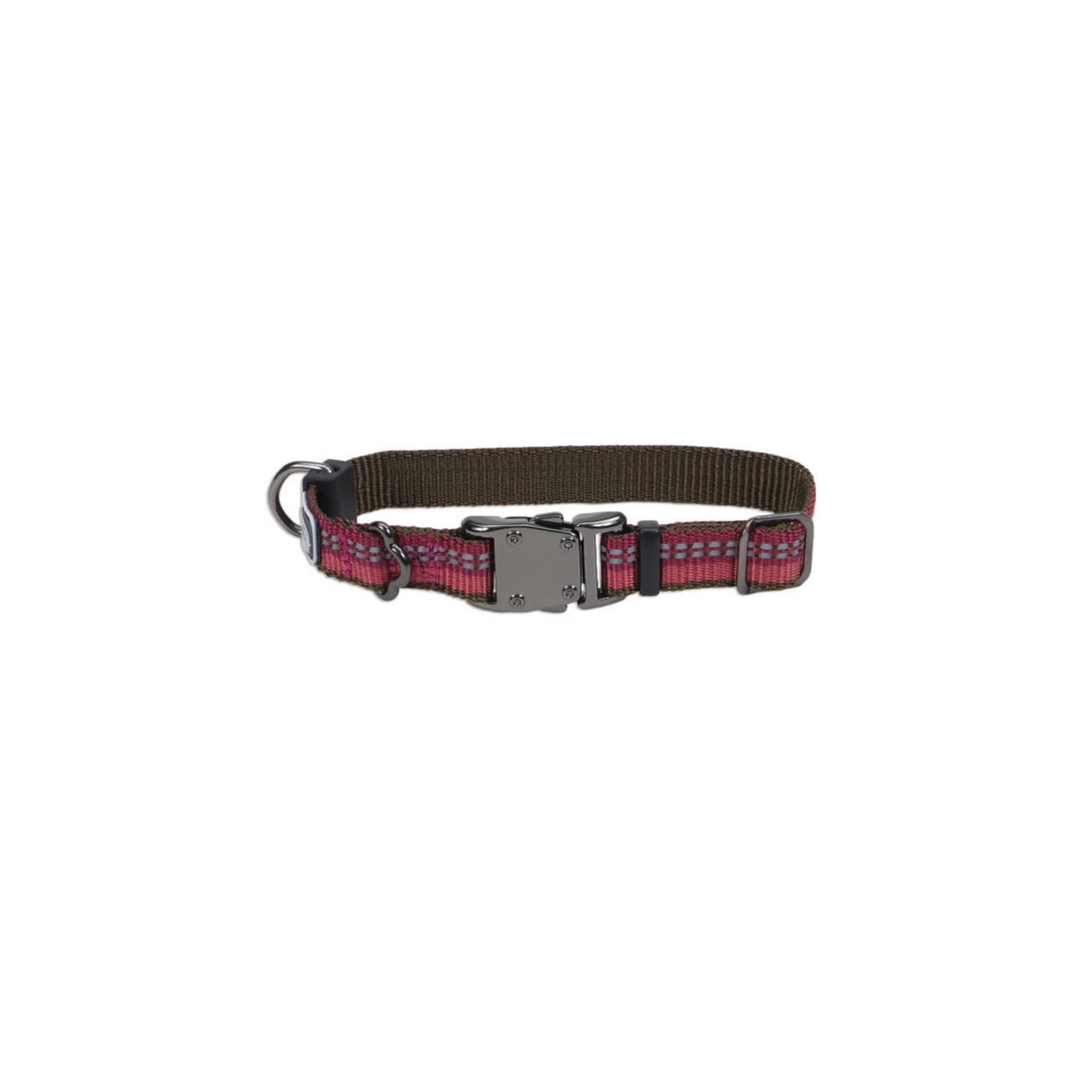 Coastal K9 Explorer® Reflective Adjustable Dog Collar, Berry, 5/8" x 08"-12" Extra Small