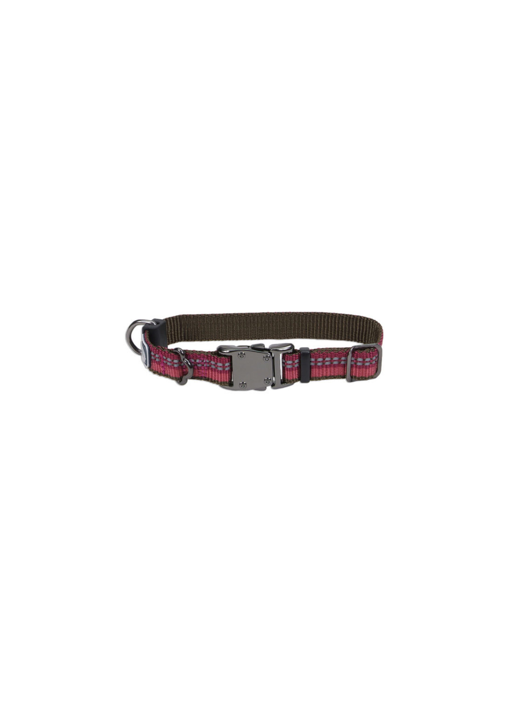 Coastal K9 Explorer® Reflective Adjustable Dog Collar, Berry, 5/8" x 08"-12" Extra Small