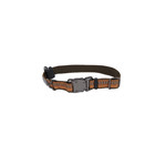 Coastal K9 Explorer® Reflective Adjustable Dog Collar, Campfire Orange, 5/8" x 10"-14" Small