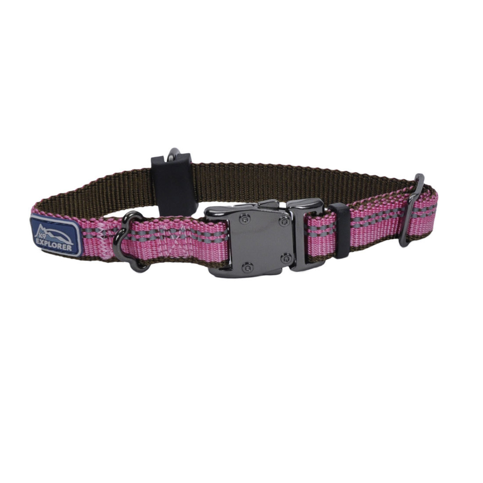 Coastal K9 Explorer® Reflective Adjustable Dog Collar, Rosebud, 5/8" x 08"-12" Extra Small