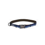 Coastal K9 Explorer® Reflective Adjustable Dog Collar, Sapphire, 1" x 12"-18" Small/Medium