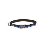 Coastal K9 Explorer® Reflective Adjustable Dog Collar, Sapphire, 1" x 18"-26" Large