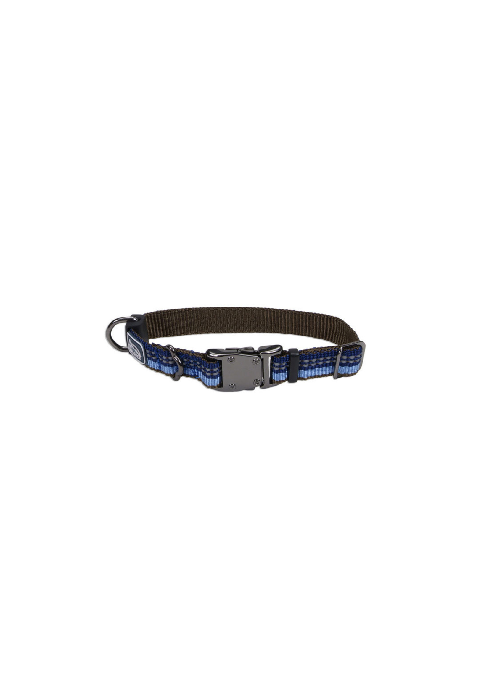 Coastal K9 Explorer® Reflective Adjustable Dog Collar, Sapphire, 5/8" x 08"-12" Extra Small