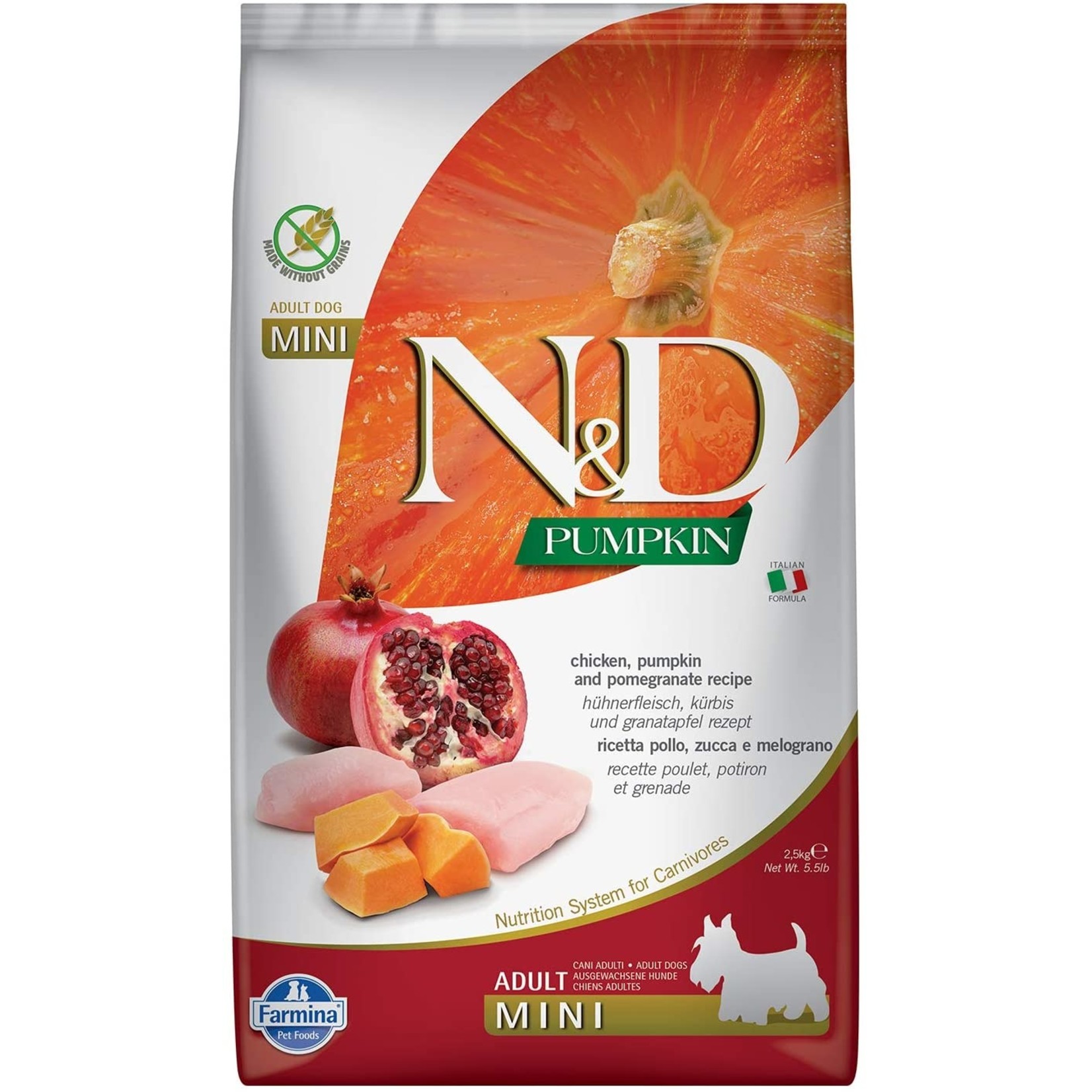 N & D Farmina N&D Farmina Dog Pumpkin - Chicken & Pomegranate Mini 5.5lbs