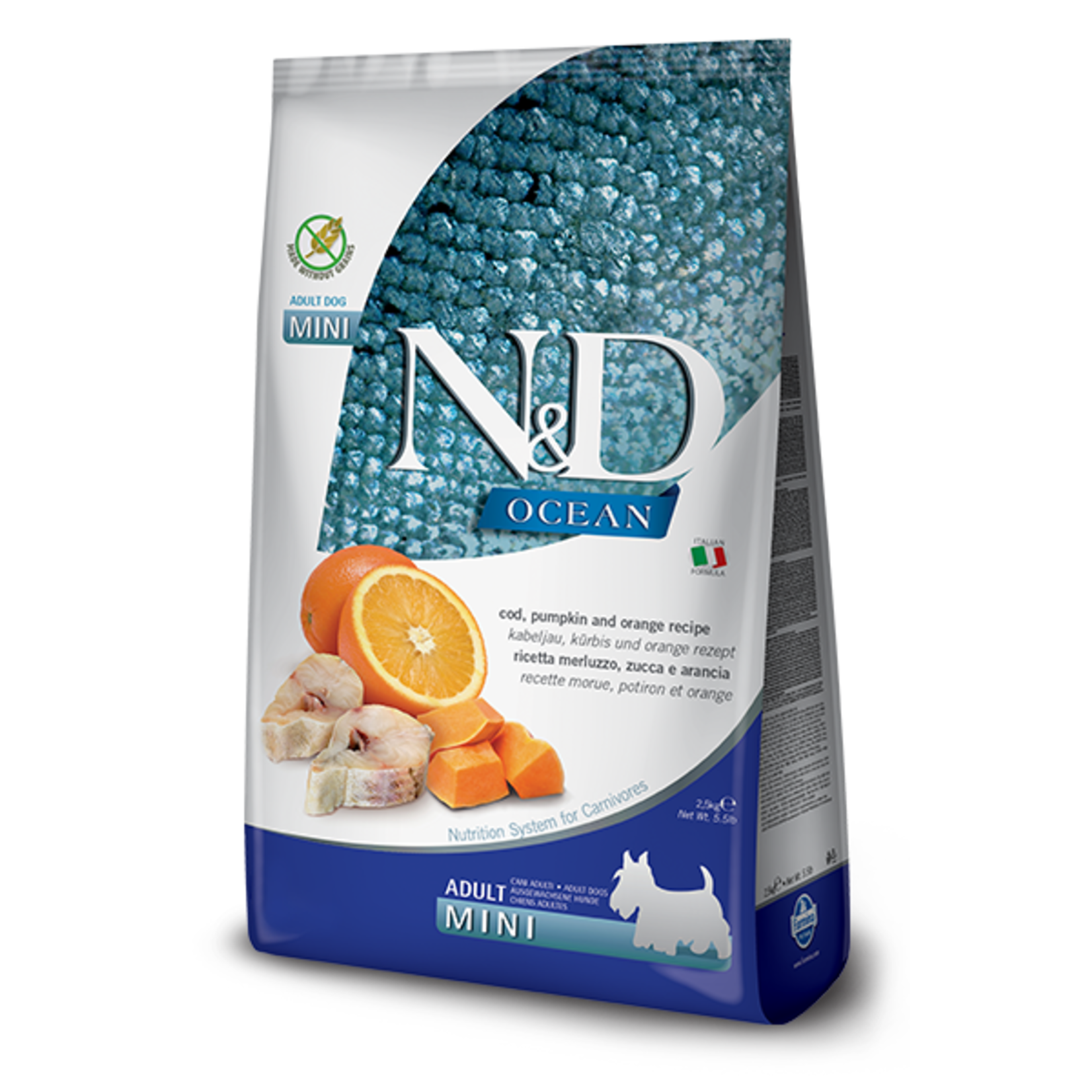 N & D Farmina N&D Farmina Dog Pumpkin - Cod & Orange Mini 5.5lbs