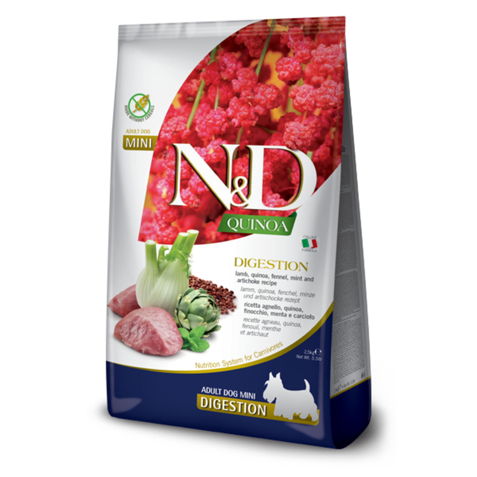 N & D Farmina N&D Farmina Dog Quinoa Digestion - Lamb Mini 5.5lbs