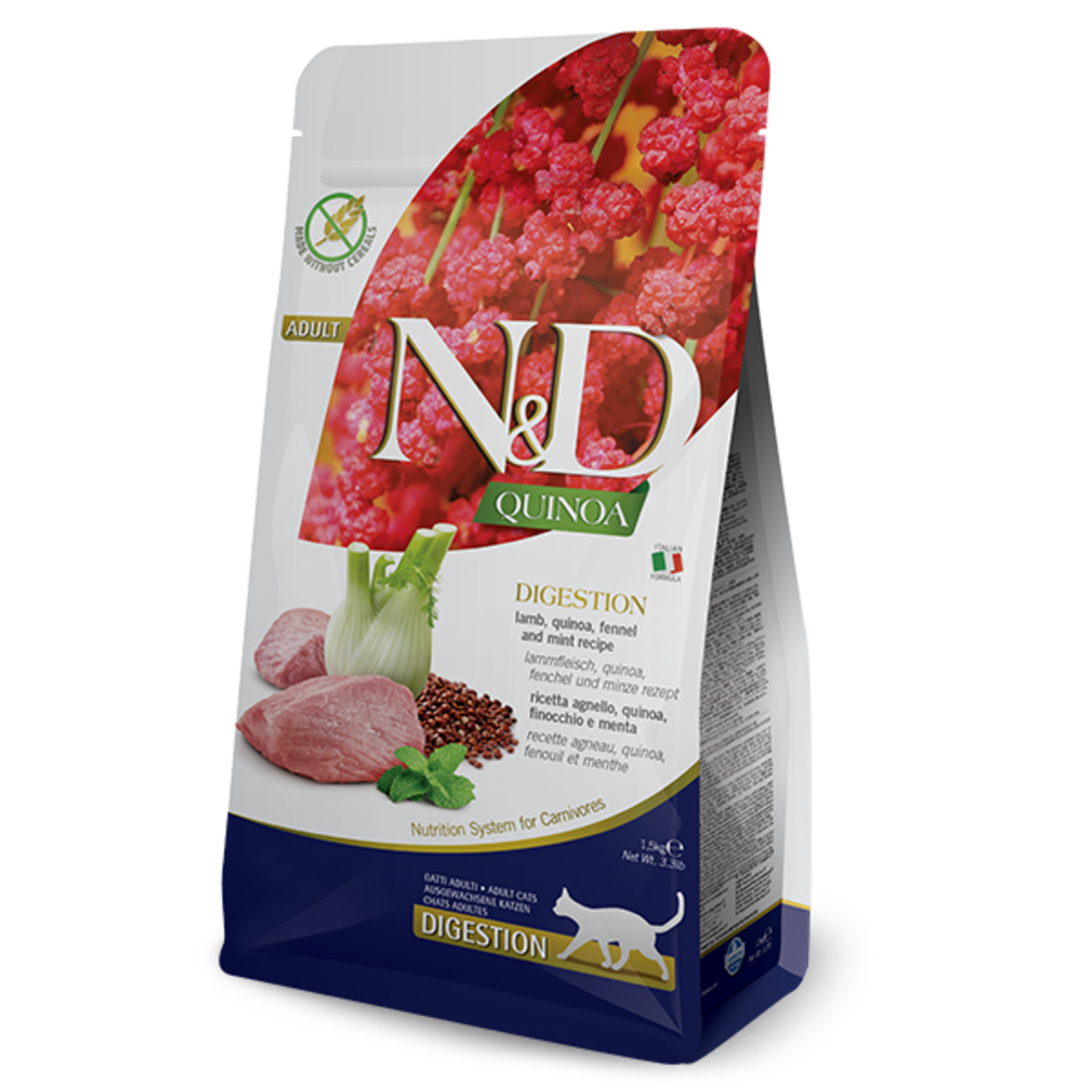 N & D Farmina N&D Farmina Cat Quinoa Digestion - Lamb 3.3lbs