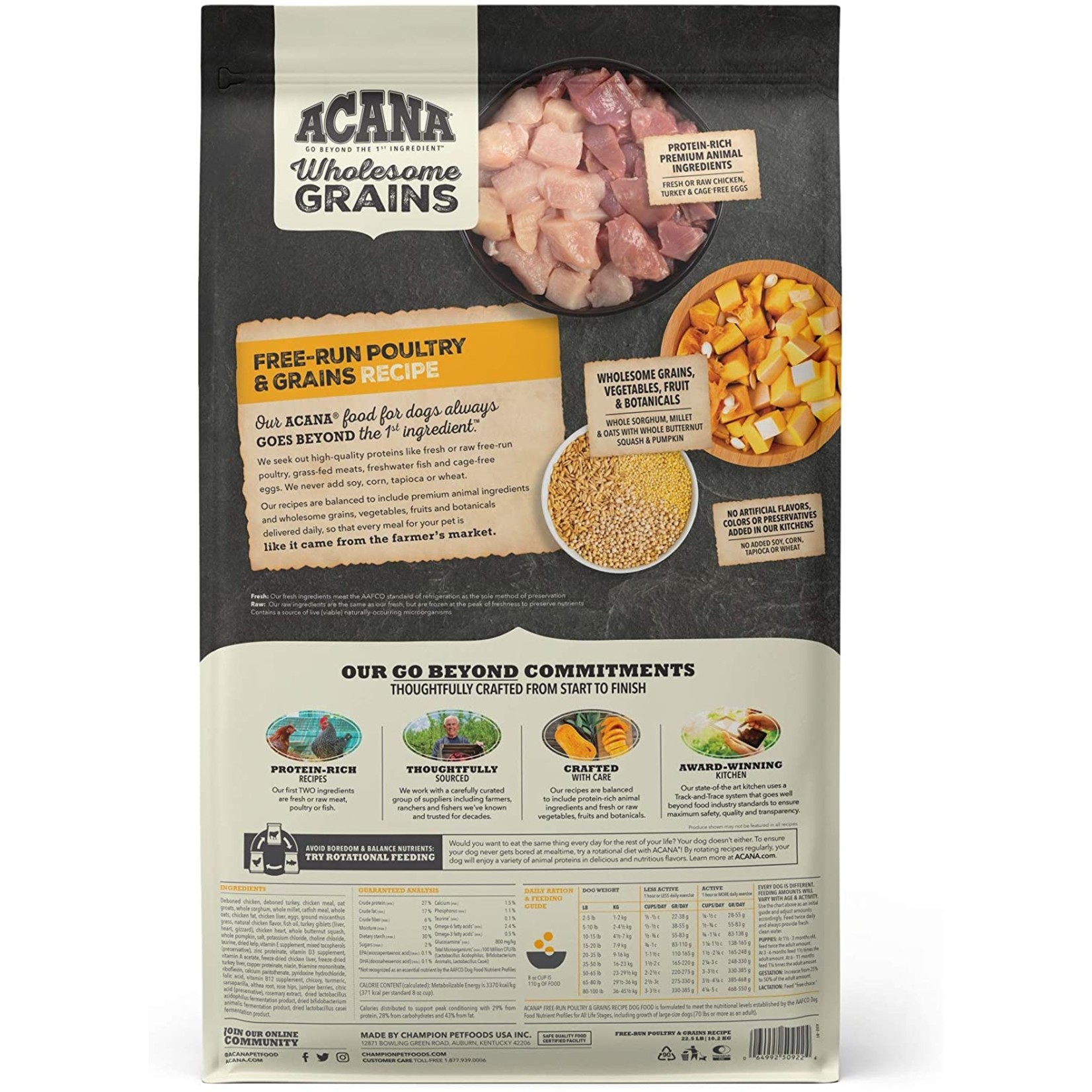 Acana Acana Wholesome Grains Free-Run Poultry  22.5lbs