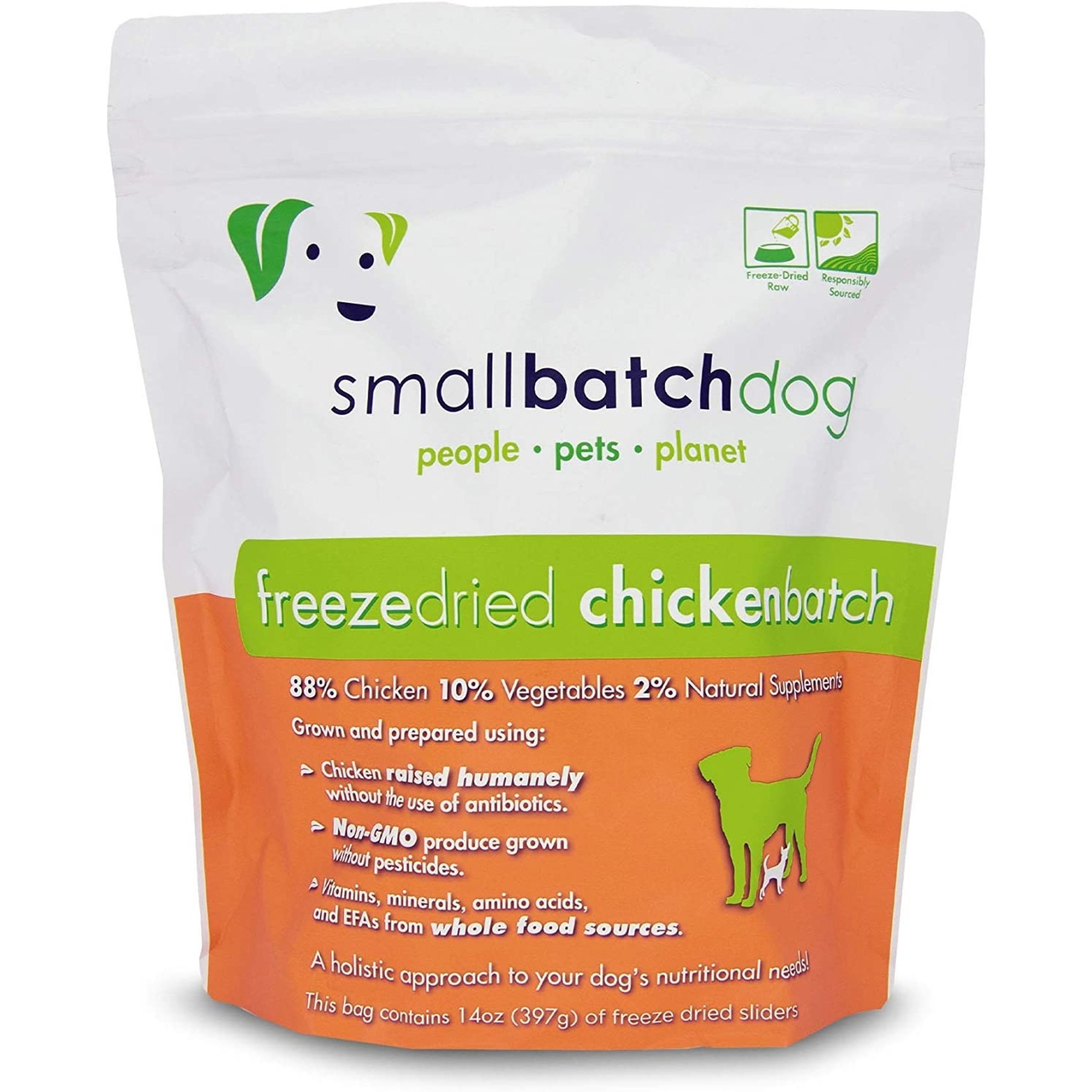 Small Batch Small Batch  Small Batch Dog Freeze Dried Chicken Sliders 14oz