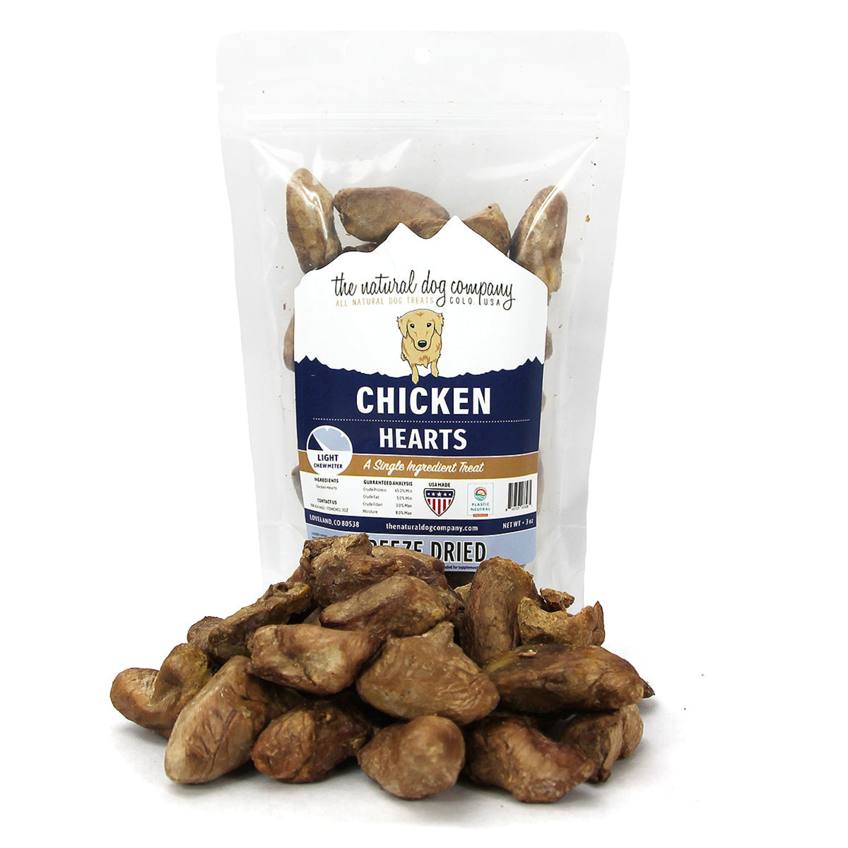 The Natural Dog Co The Natural Dog co. FD Chicken Hearts 3oz