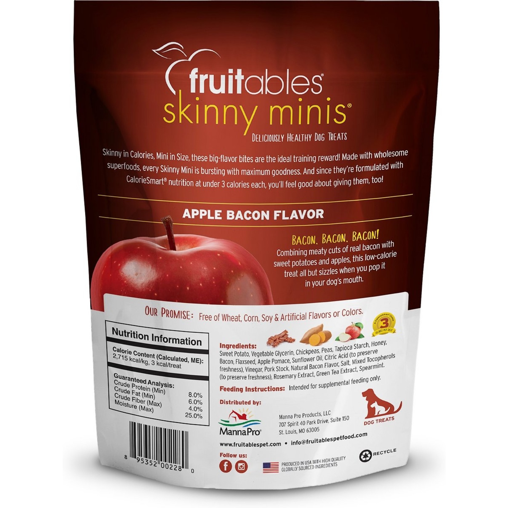 Fruitables Fruitables Apple Bacon Skinny Minis Soft 12oz