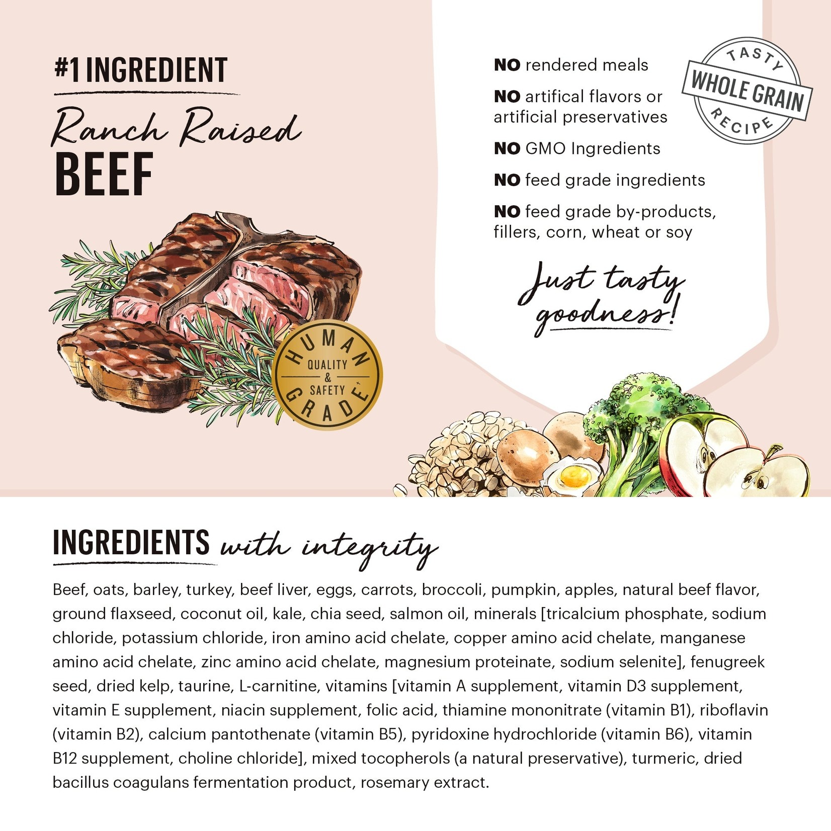 The Honest Kitchen The Honest Kitchen Beef Cluster 20lbs