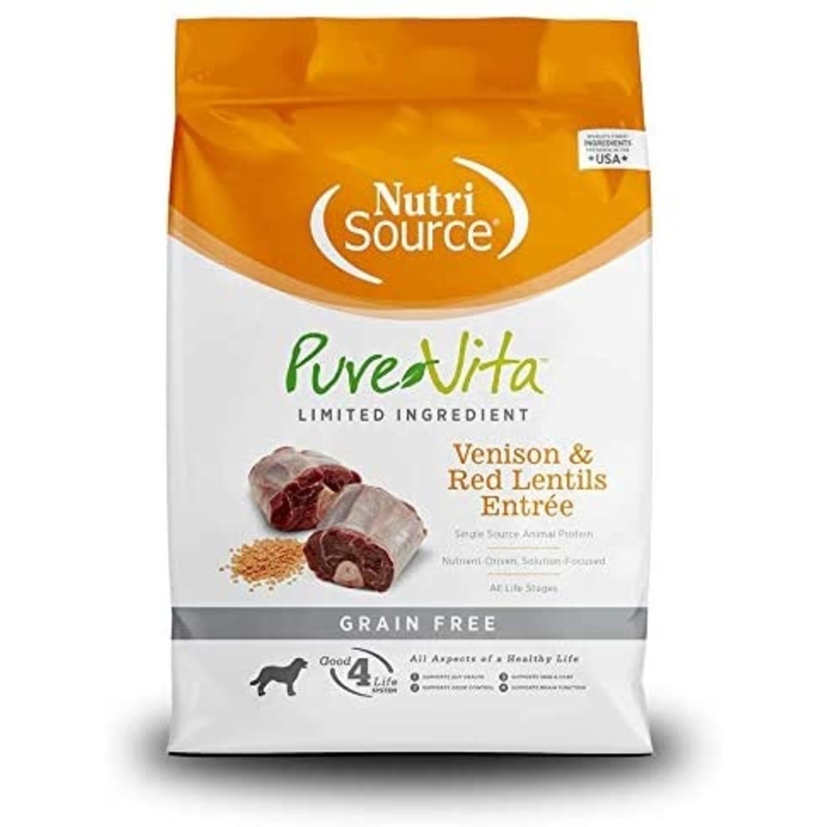 PureVita PureVita Venison & Red Lentils Grain Free Limited Ingredient25lbs