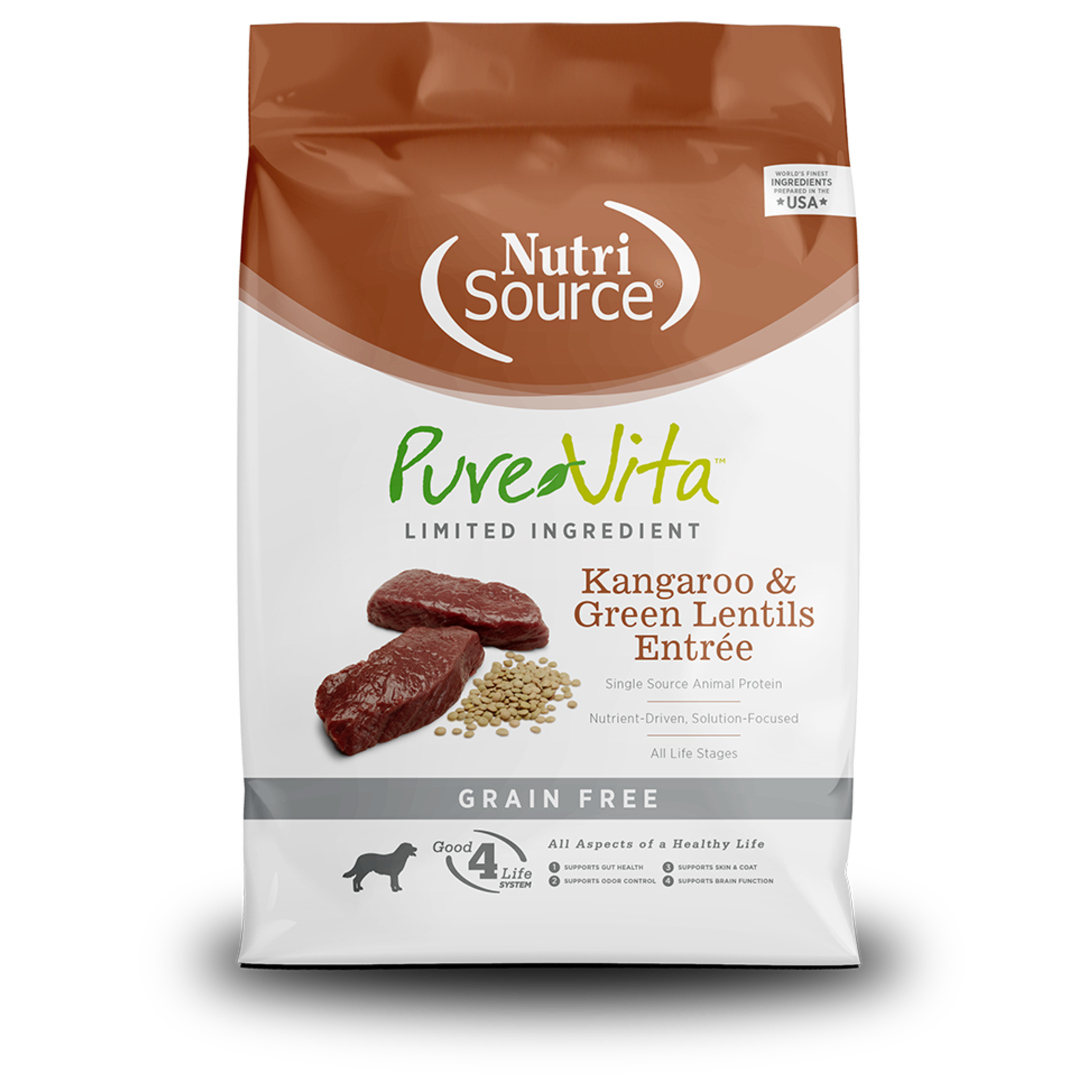 PureVita PureVita Kangaroo & Green Lentils Grain Free Limited Ingredient5 lbs