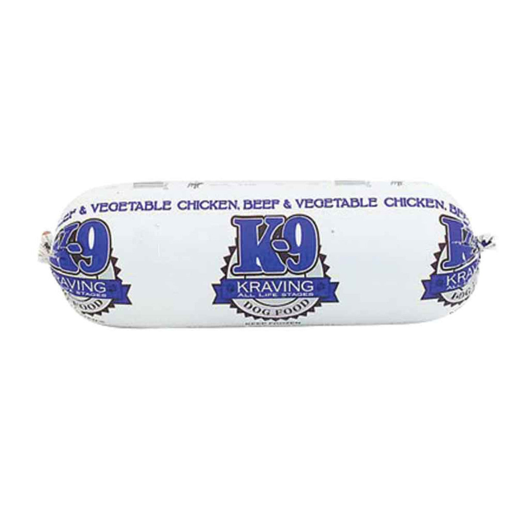k9 Kravings K9 Kravings Chicken, Beef, & Veg Chub 1lbs