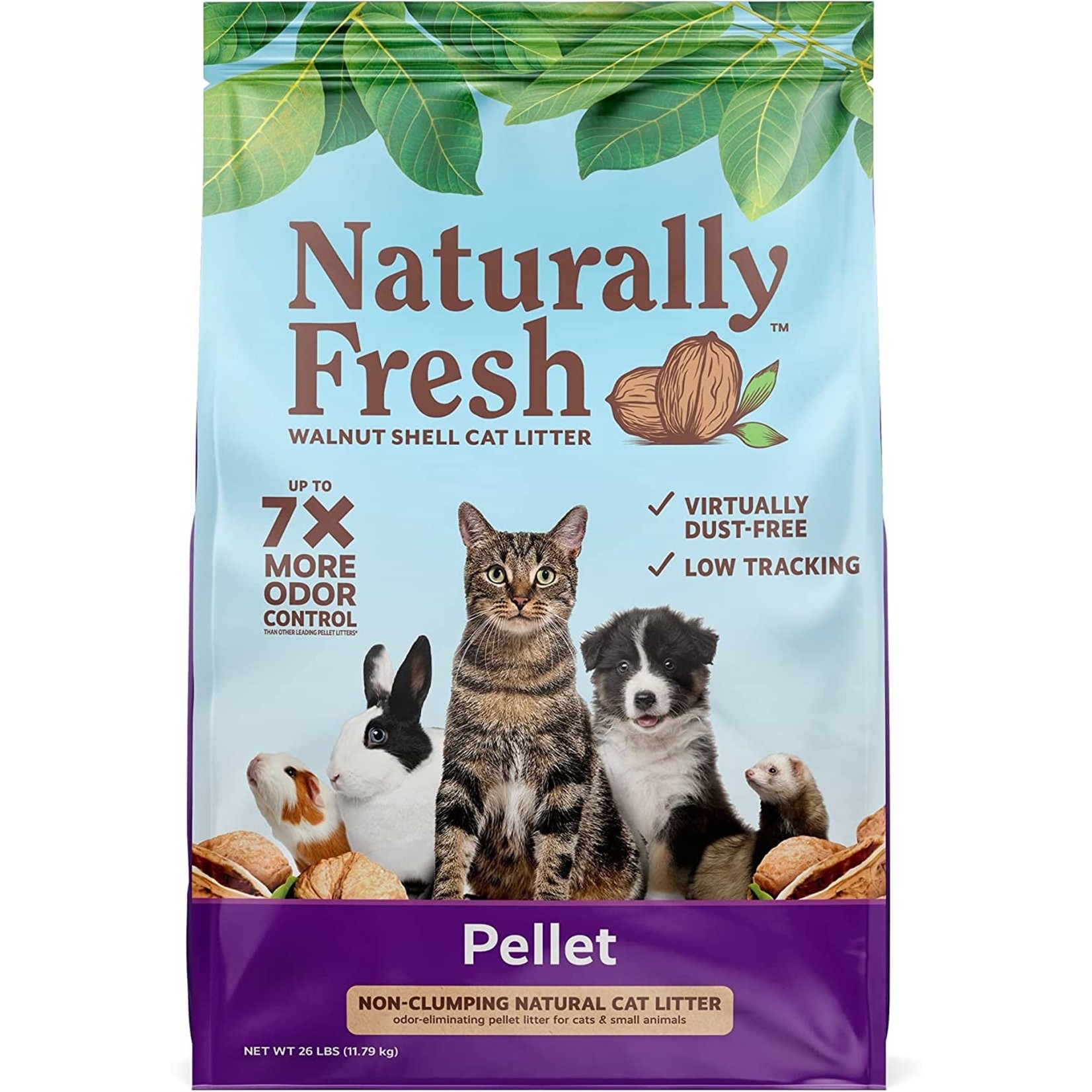 Naturally Fresh Naturally Fresh Pellet Formula Unscented Non-clumping Walnut Cat Litter, 10lbs