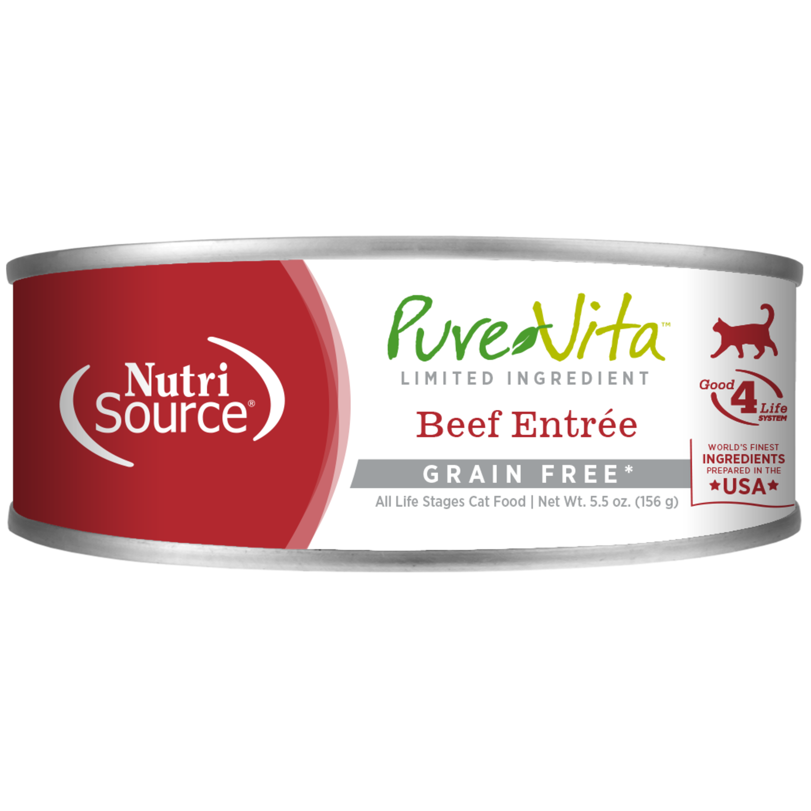 PureVita PureVita 96% Beef Grain Free Cat 5.5oz