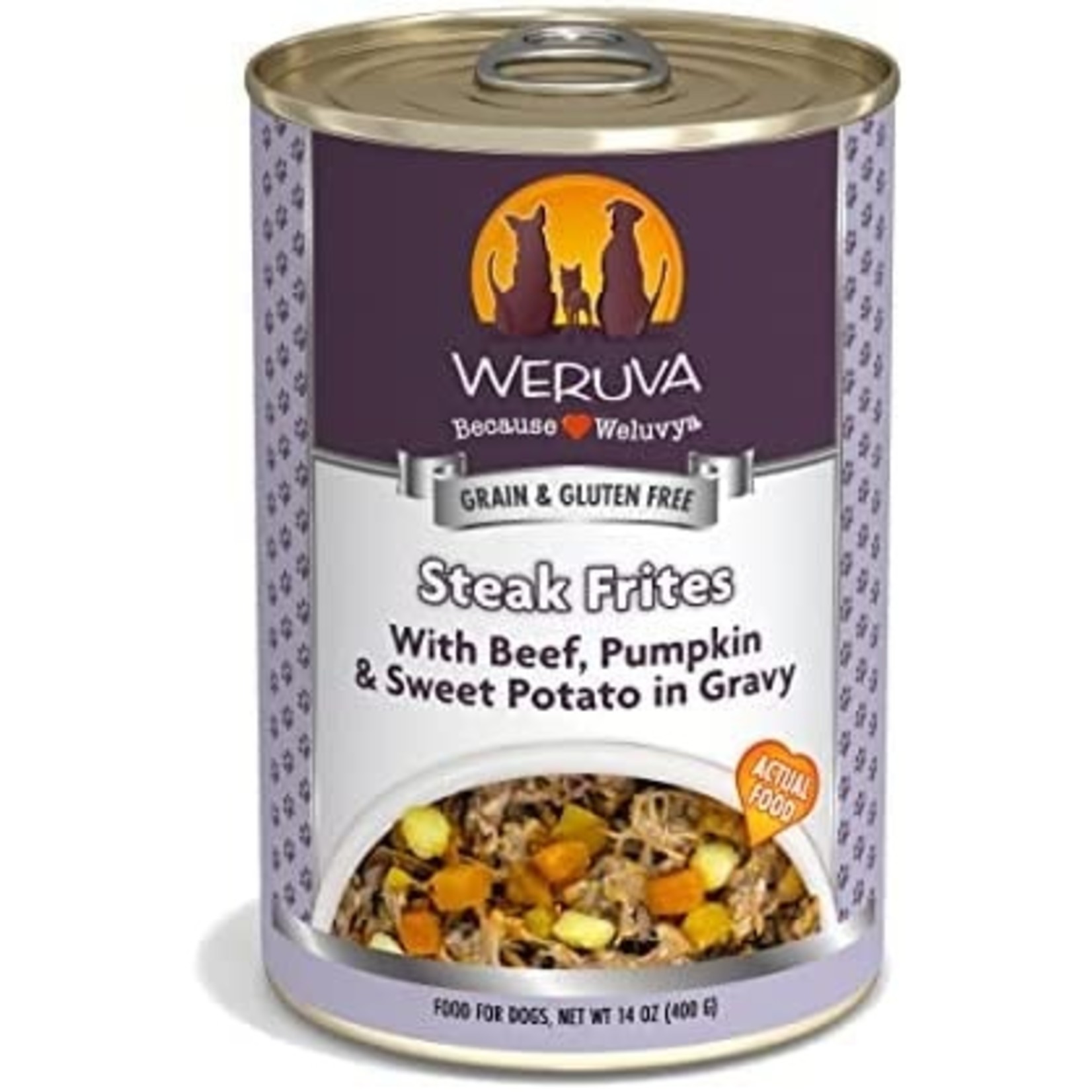 Weruva Weruva Steak Frites Dog 14oz (case 12)